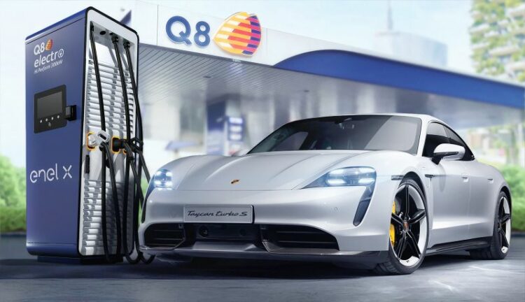 Porsche, Q8 ed Enel X insieme per rete ricarica Ultrafast
