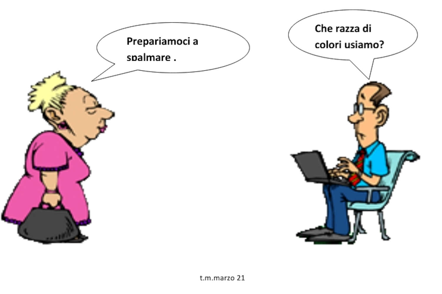Prepariamoci a spalmare. Che Razza di colore usiamo?