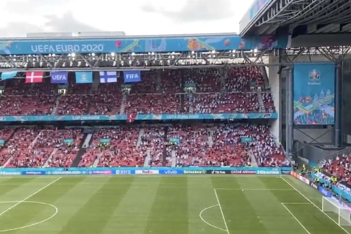 VIDEO I tifosi di Danimarca e Finlandia in un unico coro Christian Eriksen