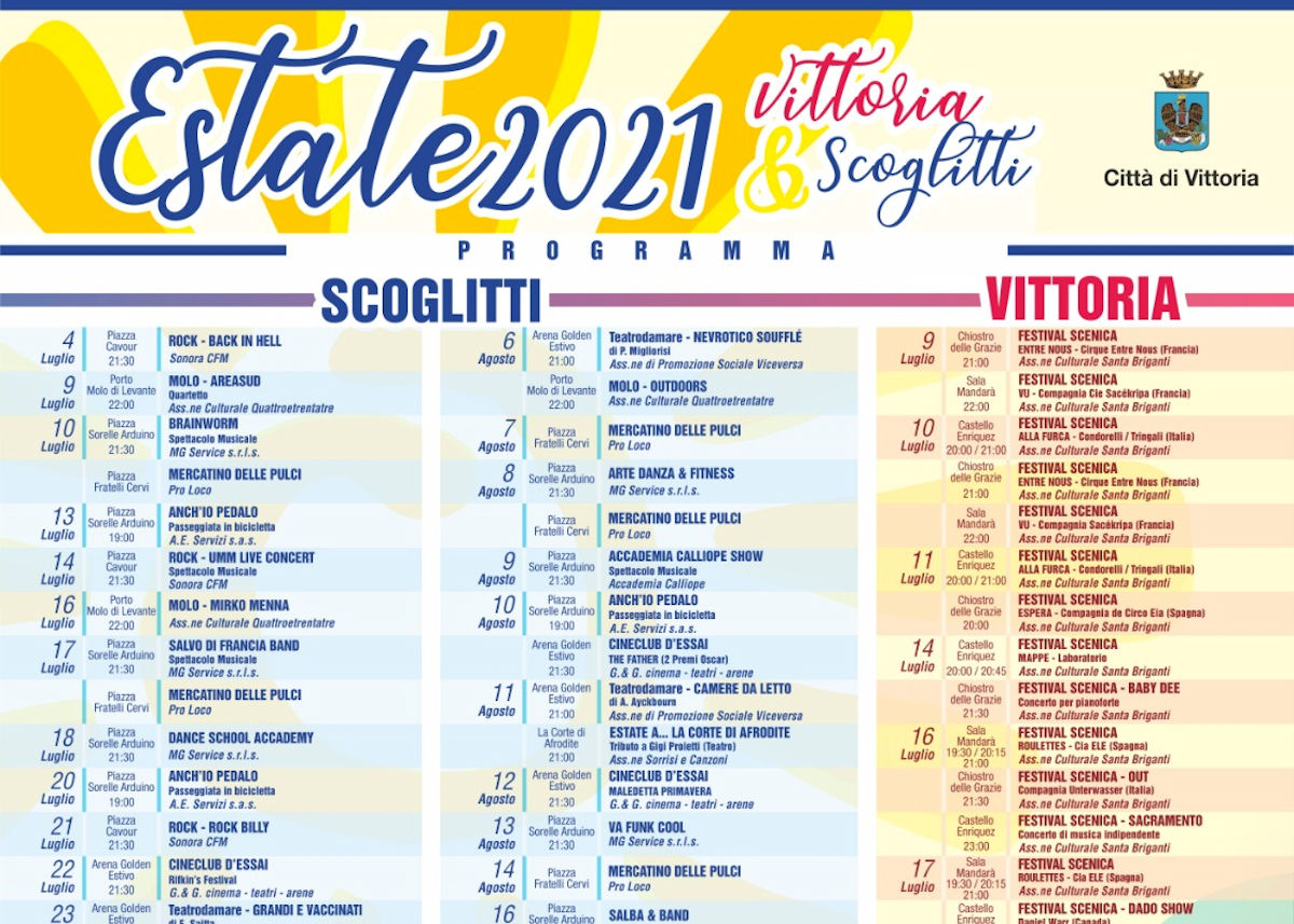 Stagione estiva a Vittoria e Scoglitti: ecco tutti gli appuntamenti