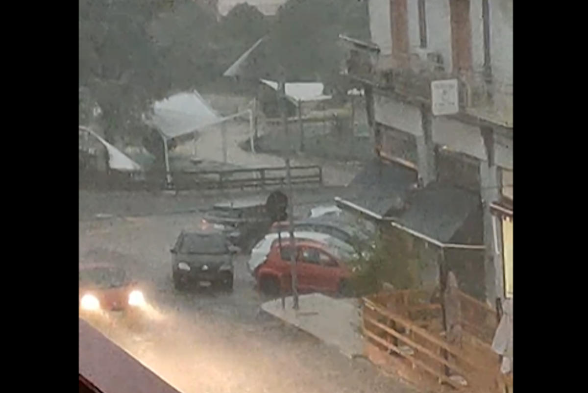 Maltempo a Modica, pioggia e tempesta di fulmini VIDEO