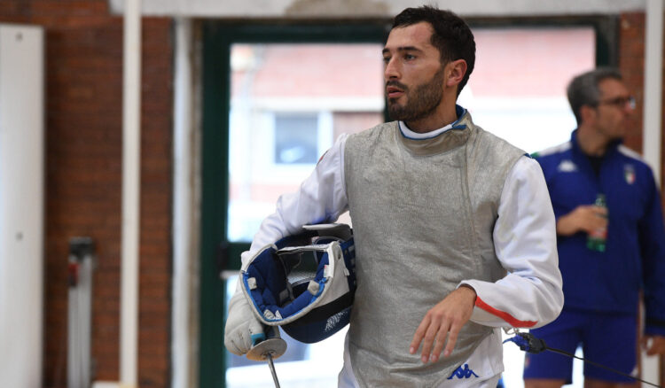 Avola in allenamento a Sarnano con la nazionale assoluta
