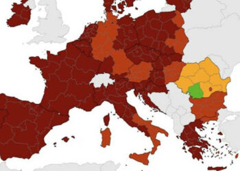 Covid, Italia rossa e rosso scuro in mappa Ecdc