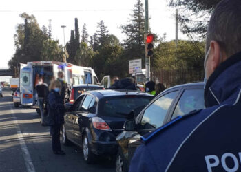 Maxi tamponamento a catena a Vittoria