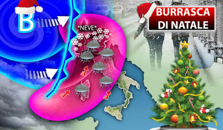 Meteo, arriva la burrasca di Natale: ecco dove