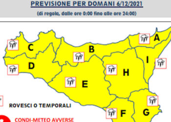 Meteo Sicilia, allerta gialla anche a Ragusa