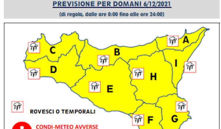 Meteo Sicilia, allerta gialla anche a Ragusa
