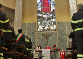 Ragusa, vigili del fuoco hanno festeggiato Santa Barbara