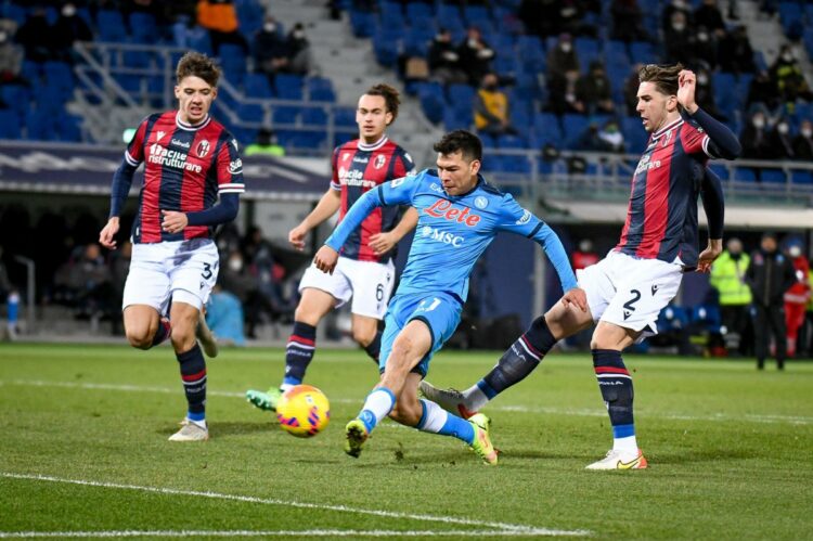 Bologna-Napoli 0-2, decide una doppietta di Lozano