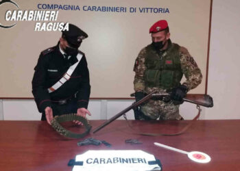 Armi e munizioni in un casolare a Vittoria: arrestato 60enne