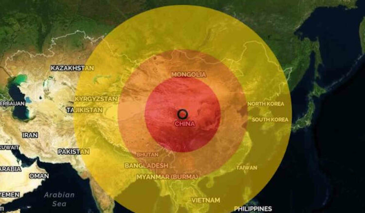 Forte terremoto di magnitudo 6.4 in Cina