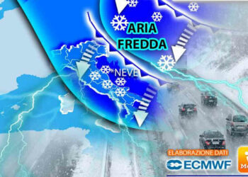 Freddo, pioggia e neve a bassa quota: maltempo fino a martedì 11 gennaio