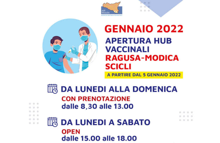 Hub vaccinali in provincia di Ragusa: orari, dove andare e come prenotare