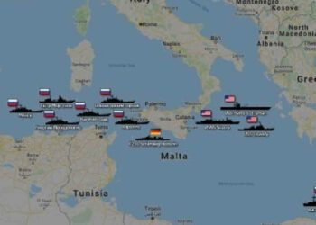 La flotta russa davanti alla Sicilia: gli aerei Nato sopra spiano le navi