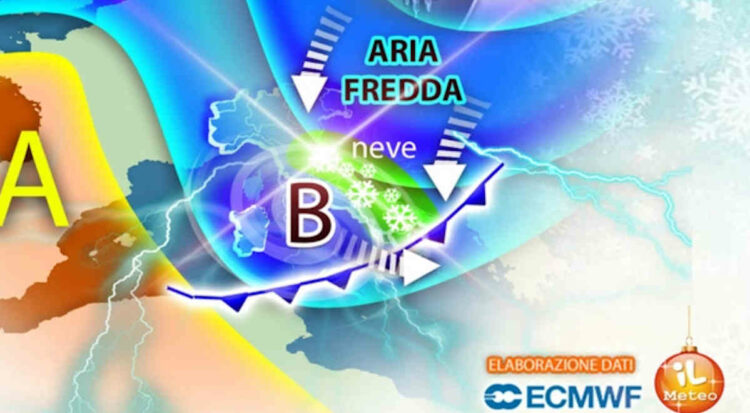 Meteo, arriva un ciclone freddo: neve e maltempo