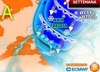 Previsioni Meteo, stop al caldo: arrivano pioggia, freddo e neve