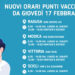 Asp Ragusa: nuovi orari negli Hub e nei centri vaccinali
