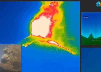Etna, nuova intensa eruzione e fontana di lava