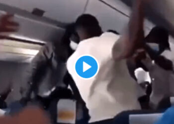 Maxi rissa in aereo, paura tra i passeggeri: ferito VIDEO