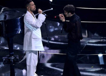 Sanremo 2022, Mahmood e Blanco al primo posto nella classifica terza serata