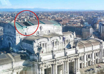 Vento forte Milano, vola un pezzo di tetto della Stazione
