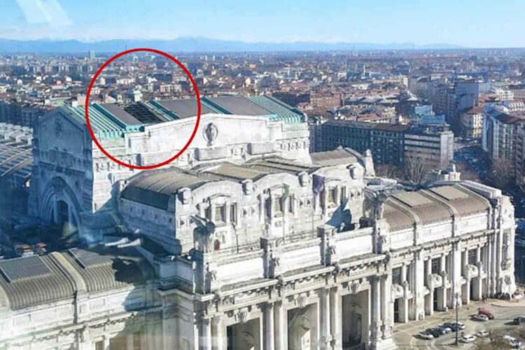 Vento forte Milano, vola un pezzo di tetto della Stazione