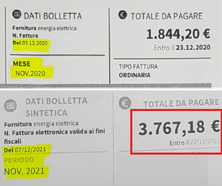 “Caro Bollette”: subito interventi strutturali