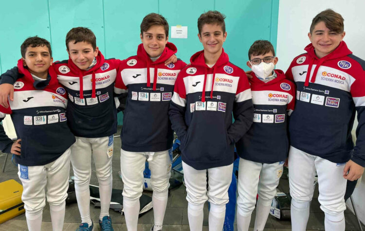 Conad Scherma Modica: Europei Cadetti Spampinato con l’Italia 4º a squadre Gran Prix Kinder+Sport a squadre a Caorle