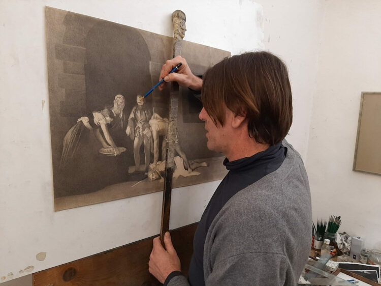 Giuseppe Colombo e i suoi 8 d'apres del Caravaggio a Modica