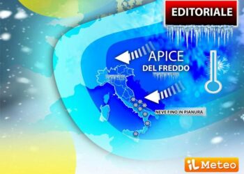 Meteo, Burian porta gelo e neve anche sulle spiagge: ecco dove
