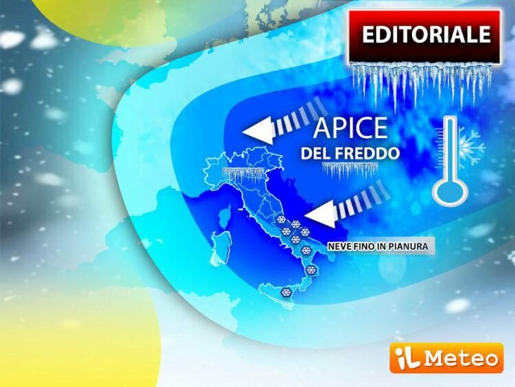 Meteo, Burian porta gelo e neve anche sulle spiagge: ecco dove