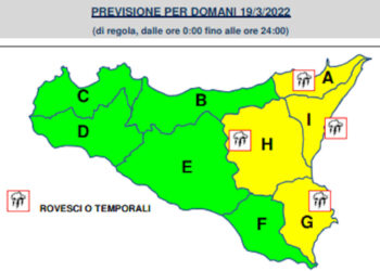 Meteo, allerta meteo gialla in Sicilia: ecco le previsioni