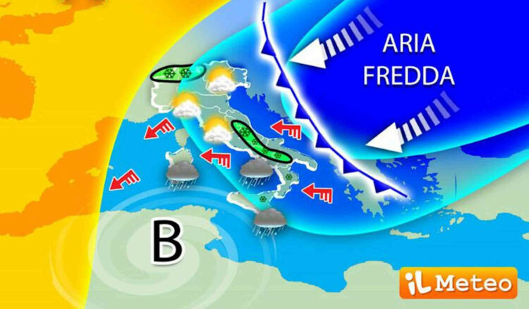 Meteo, ancora freddo e neve marroncina: poi cambia tutto