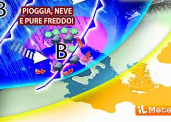 Meteo, da mercoledì pioggia, freddo e neve: ecco dove