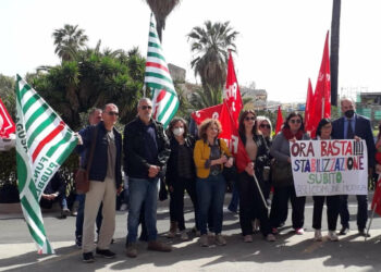 Ragusa, lavoratori Asu iblei a Palermo per stabilizzazione FOTO