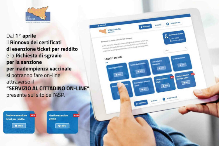 Asp Ragusa, da oggi 1 aprile il Servizio al cittadino on line: ecco a cosa serve