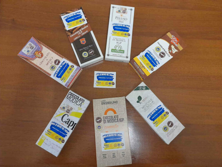 Cioccolato di Modica Igp con il Rotary per l'Ucraina