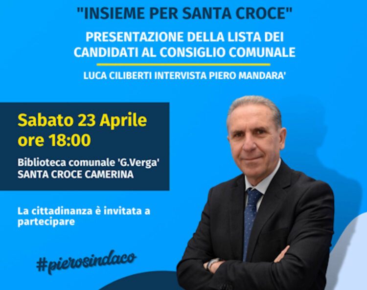 Il candidato sindaco Piero Mandarà presenta candidati lista 'Insieme per Santa Croce'