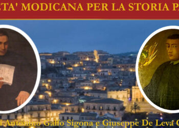 La Società Modicana per la Storia Patria con gli abati Antonino Galfo Sigona e Giuseppe De Leva Gravina