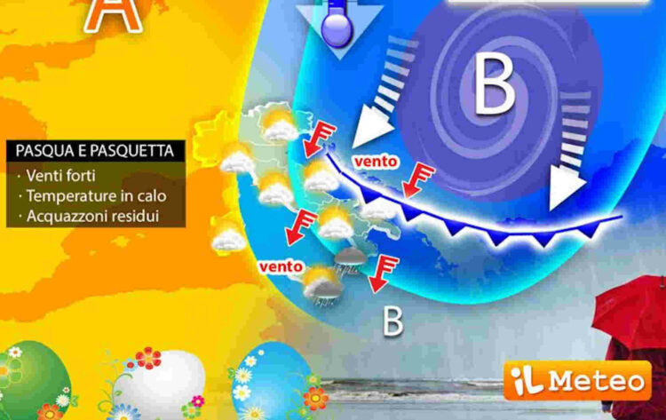 Meteo weekend Pasqua e Pasquetta, pioggia e vento anche a Ragusa