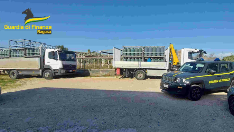 Vittoria, maxi sequestro di bombole contenenti oltre 9.000 kg di gpl in luoghi non sicuri