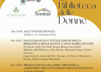 A Ragusa sarà inaugurata la Biblioteca delle donne