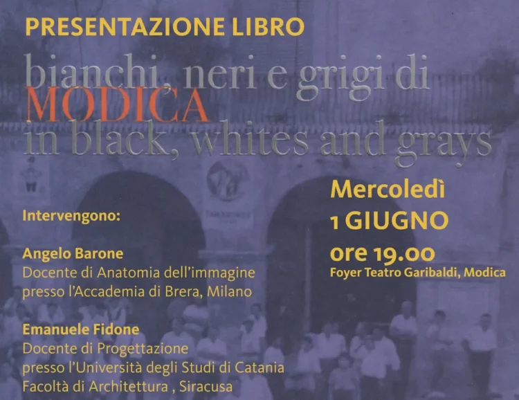 Bianchi, neri e grigi di Modica: il 1 giugno