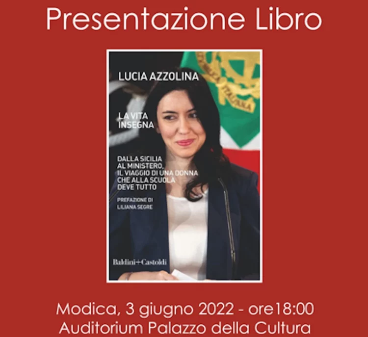 Lucia Azzolina il 3 giugno a Modica