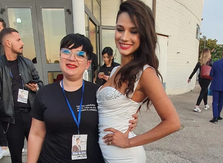 Make up artist di Vittoria a Miss Europa Continental