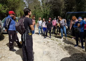 Uici Ragusa, giovani in visita a Cava Misericordia