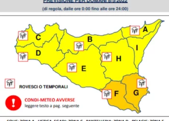 Maltempo, allerta gialla in Sicilia: arancione a Ragusa