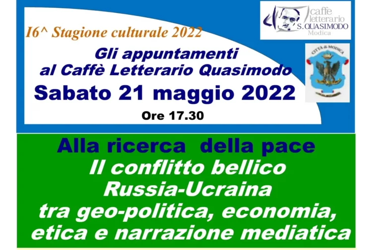 Modica, al Caffè Quasimodo serata dedicata alla guerra Russia-Ucraina