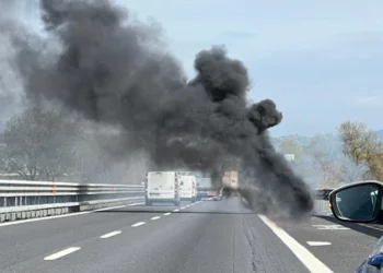 incendio autostrada