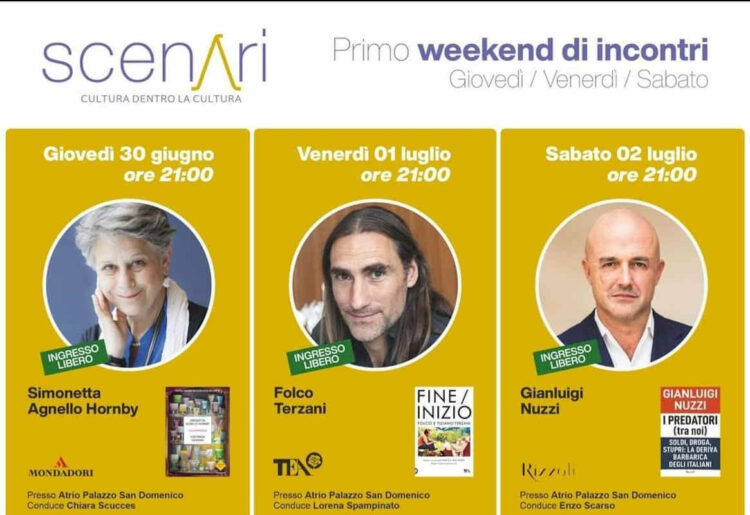 Simonetta Agnello Hornby, Folco Terzani e Gianluigi Nuzzi a Modica per Scenari